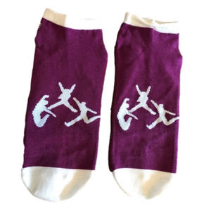 NEW Extreme Air Park Purple and White Unisex Adult Large Socks
